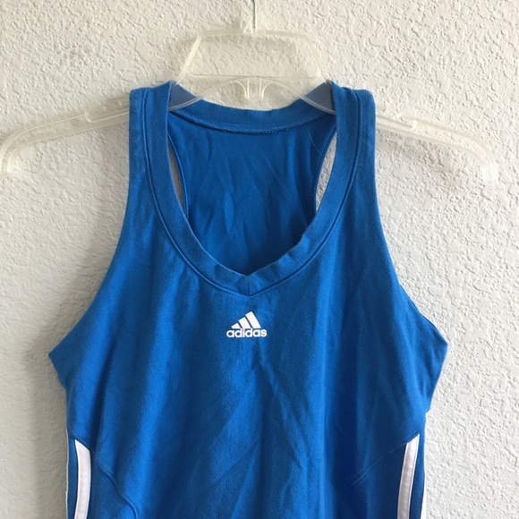3/$30 Adidas Athletic Blue Tank Top - Picture 2 of 5
